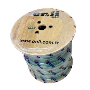 Onli RG6U6 Yeşil Anten Kablosu 300Metre 64Tel Yerli Üretim