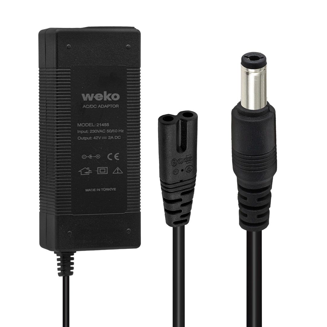 Weko 42Volt 2Amper 84Watt 5.5x2.5mm Adaptör