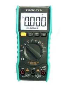 TOOLFIX TF-108A Işıklı Dijital Multimetre Ölçü Aleti Auto Range