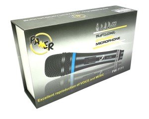 Pawer PW-1111 Profesyonel Kablolu Mikrofon Metal Kasa