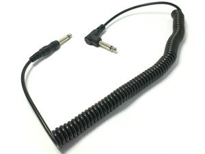 elektromer 6,3mm Mono Spiralli Kablo 50cm
