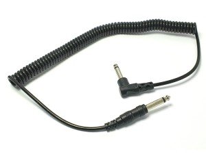 elektromer 6,3mm Mono Spiralli Kablo 50cm