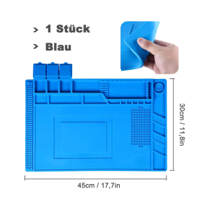 WellHise S-160 30x45cm Manyetik Silikon Ped Vida Tutucu Isıya Dayanıklı