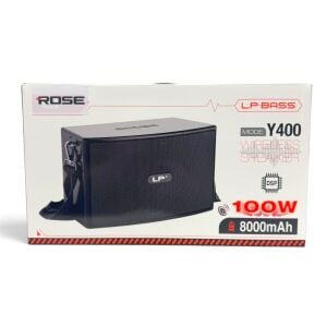 Rose HP-607 Y400 100W Güçlü Taşınabilir Şarjlı Bluetooth Hoparlör