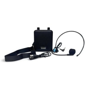 Rose NOVA HP-505K Taşınabilir Şarjlı Mini Rehber Amfisi Kablolu HeadSet Mikrofonlu