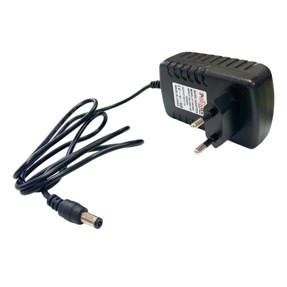 Hightek 18Volt 1Amper Priz Tipi Adaptör 5.5x2.5mm Jak Fişli