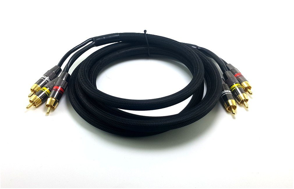 Electroon 3RCA Gold Kablo Metal Fişli 2mt