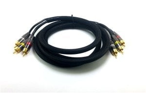 Electroon 3RCA Gold Kablo Metal Fişli 2mt