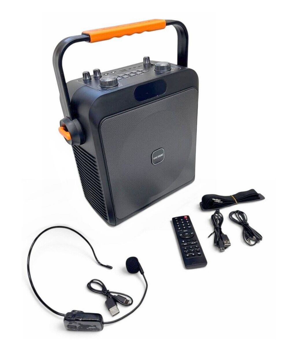 Rose Voice HP-503 6.5'' Portatif Taşınabilir Ses Sistemi - Headset Telsiz Mikrofonlu
