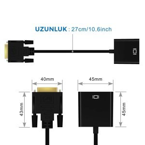 Powermaster DVI-D To VGA 24+1 Çevirici Adaptör Kablo