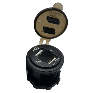 Powermaster Pano Tipi Voltmetreli 2'li USB Giriş 5v 1A / Çıkış 5V 2.1A Kulaksız (IC-266D)