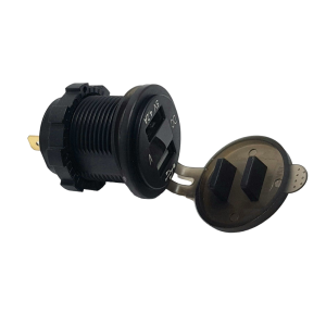 Powermaster Pano Tipi Voltmetreli 2'li USB Giriş 5v 1A / Çıkış 5V 2.1A Kulaksız (IC-266D)