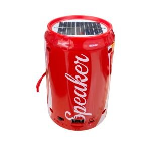 Rose SP-402 El Fenerli Taşınabilir Solar Şarjlı Bluetooth Kırmızı Hoparlör