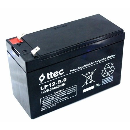 Ttec 12Volt 9Amper Bakımsız Kuru Akü