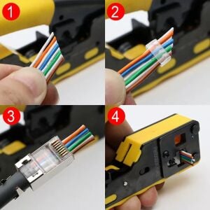 Rose RC-812 Cat5/Cat6/CAT7 EZ-RJ45-RJ11 Konnektör Sıkma Pensesi