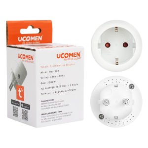 Ucomen 10Amper Wifi Tuya Destekli Akıllı Priz PA-GEBA-01SW