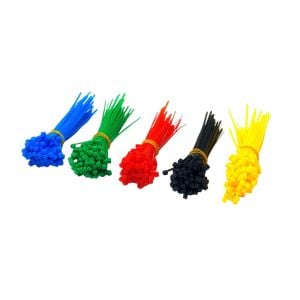 Powermaster Renkli 10cm Kablo Bağı Kavanozlu 5Renk 500Adet