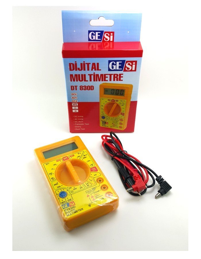 Gesi DT-830D Dijital Multimetre Ölçü Aleti