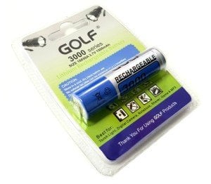 GOLF 18650 Şarjlı Pil 3.7V 1500mA Başlıklı Lion