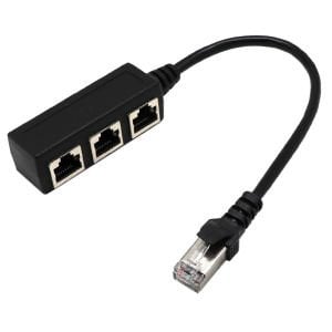 PowerMaster PM-25007 Ethernet RJ45 3'lü Dağıtıcı Splitter