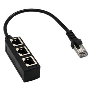 PowerMaster PM-25007 Ethernet RJ45 3'lü Dağıtıcı Splitter
