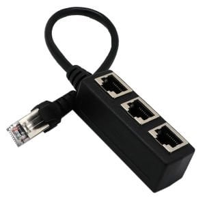 PowerMaster PM-25007 Ethernet RJ45 3'lü Dağıtıcı Splitter
