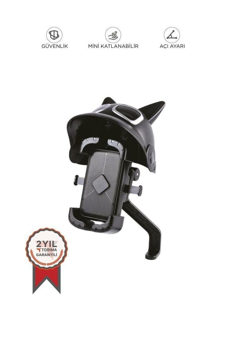 Torima Siyah JX-047 Kedili Motorsiklet ve Bisiklet Telefon Tutucu