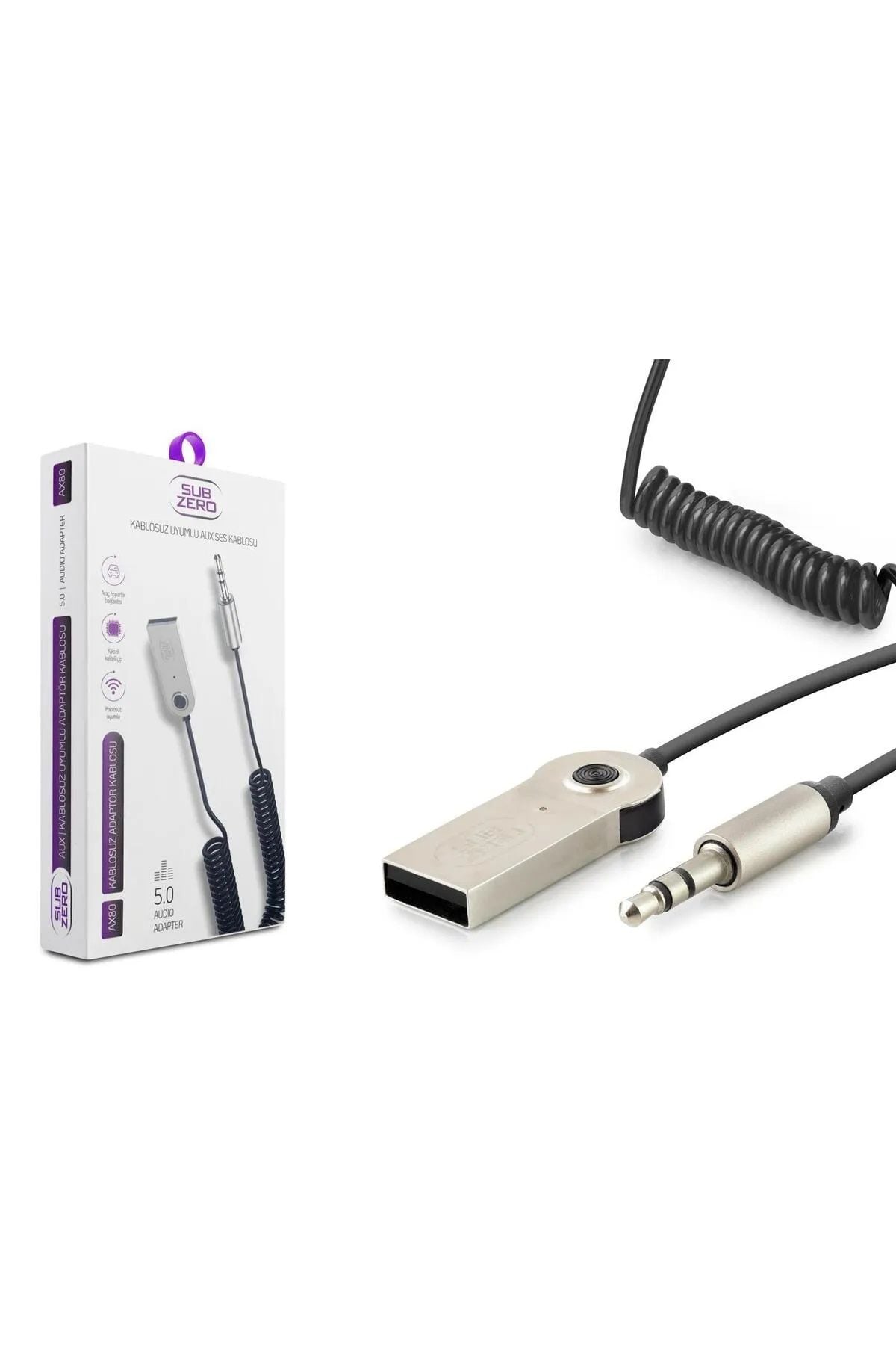 Subzero AX80 Araç Teyp Aux-Bluetooth Çevirici