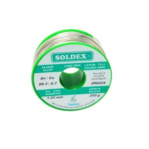 Soldex 200Gr 1.20mm Sn99.3 Cu0.7 Kurşunsuz Lehim Teli