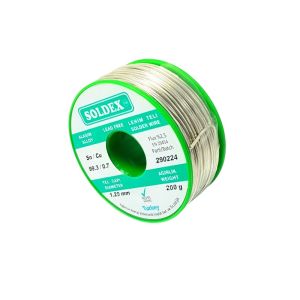 Soldex 200Gr 1.20mm Sn99.3 Cu0.7 Kurşunsuz Lehim Teli