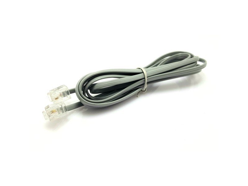 electroon 2Metre Fişli Telefon Kablosu Gri