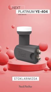 Next YE-404 Platinum Quad LNB 0.1dB Full HD 4K