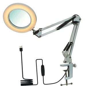 UPX 803L Akrobat LED Aydınlatmalı Dimmerli 5X Büyüteç
