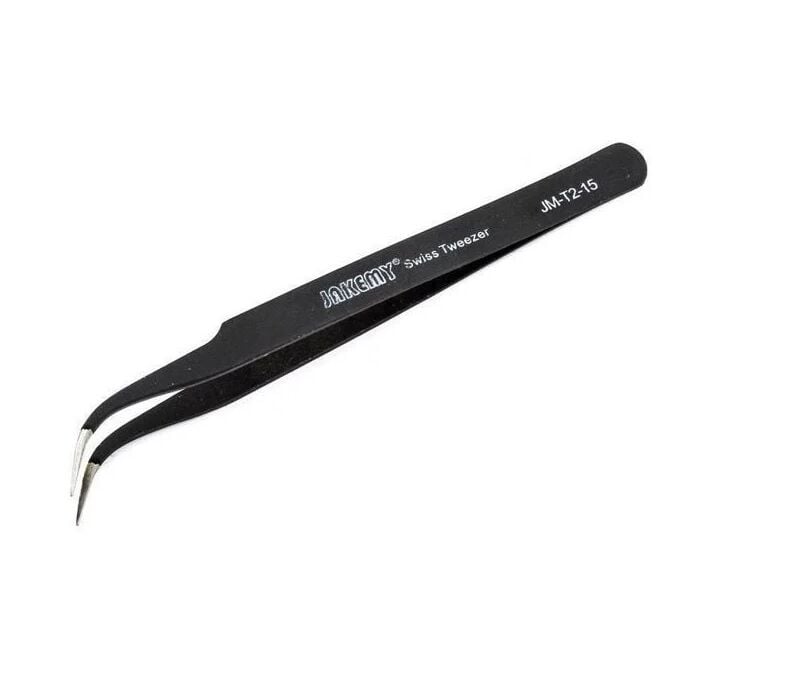 Jakemy JM-T2-15 Eğri Uçlu Antistatik Esd Cımbız