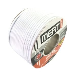 Mert Kablo RG6U6 Trishield Çift Folyo Uydu Anten Kablosu 112Tel 100 Metre
