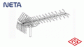 NETA NT-91U 91 Eleman UHF Anten