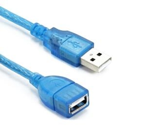electroon Dişi-Erkek 50cm USB 2.0 Uzatma Kablosu - Mavi