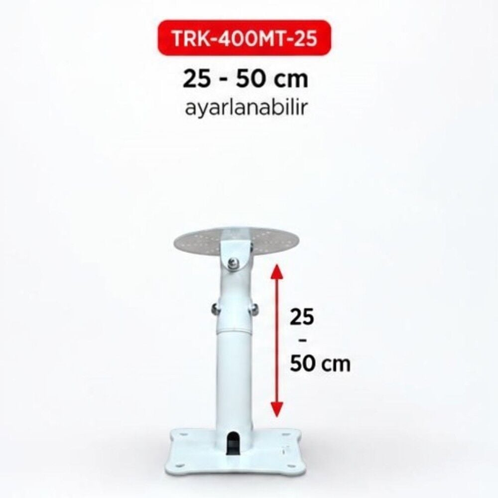 electroon TRK-400MT-25 Teleskopik Uzatma Tavan Ayak 25cm+25cm