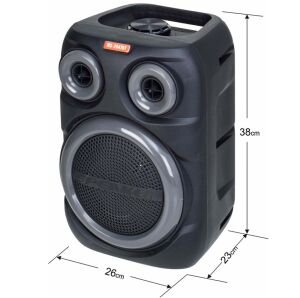 Rose SP-322 Şarjlı Mikrofonlu Bluetooth RGB Işıklı Taşınabilir Hoparlör