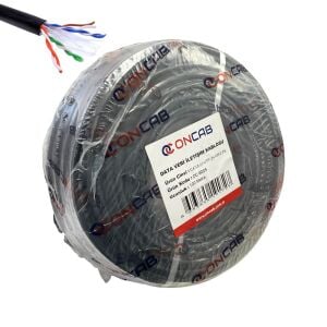 ONCAB CAT6 U-UTP 24AWG (CCA/PE) Kablo 100mt Siyah