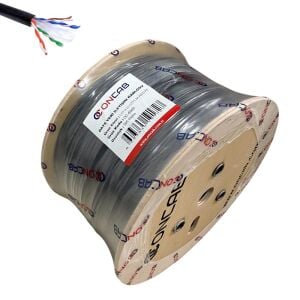 ONCAB CAT6 U-UTP 24AWG (CCA/PE) Kablo 305mt Dış Ortam Siyah