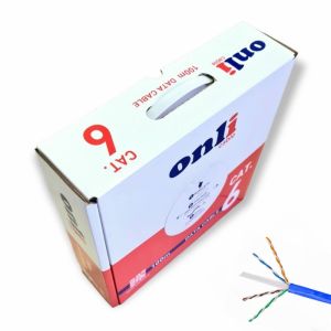 Onli 23AWG UTP CAT6 Network Kablosu Mavi 100Mt Yerli Üretim