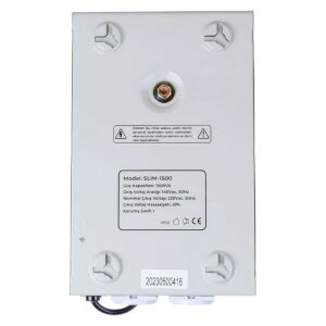 Powermaster Slim-1500 Otomatik Voltaj Regülatörü 1500VA Kombi Regülatörü