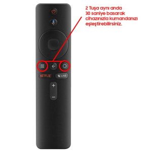 Xiaomi Mi Box S Netflix Tuşlu 4K Android Tv Box Kumanda