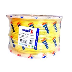 Onli 305Mt 23AWG UTP CAT6 Network Kablosu Sarı Yerli Üretim