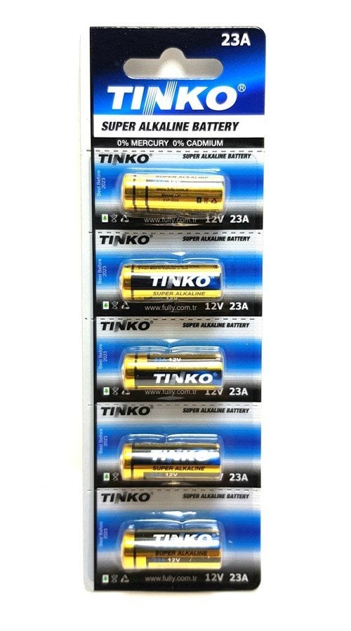 Tinko 23A 12Volt Alkalin Pil - 5Adet