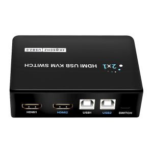 Powermaster PM-11789 4K HDMI/USB KVM Switch 2x1