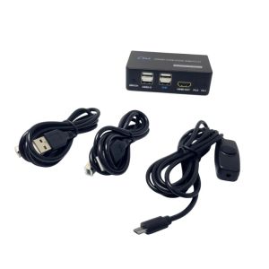 Powermaster PM-11789 4K HDMI/USB KVM Switch 2x1