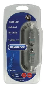 BANDRIDGE BVL9110 10Metre Anten Kablosu Press Baskılı Gold F Konnektörlü