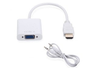 CLASS HDMI to VGA Kablo Çevirici Ses Çıkışlı